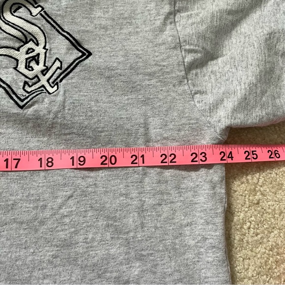 VINTAGE Chicago White Sox Shirt Mens Extra Large Gray White Chalk Line USA Made - Picture 5 of 11